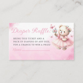 Tarjeta De Recepción Boletos para rifa de aguijón con colmenillas rosa