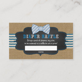 Tarjeta De Recepción Boletos para rifa de pañales para la ducha de bebé