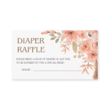 Bonito Acuarela Flores Diaper Primavera Raffle