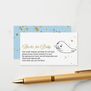 Tarjeta De Recepción Bonitos Fantasma Halloween Libros De Baby Shower P