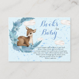 Tarjeta De Recepción Bonitos libros para bebés con nubes lunares en Bam