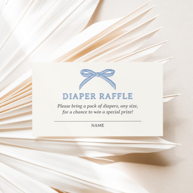 Tarjeta De Recepción Bonjour Bébé Blue Paris Eiffel Diaper Raffle (Subido por el creador)