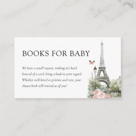 Tarjeta De Recepción Bonjour Bébé Paris Libros franceses de Baby Shower