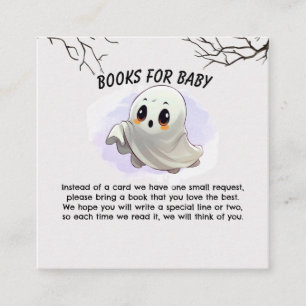 Tarjeta De Recepción Boo Baby Shower Halloween tema Fiesta Cute