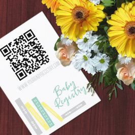 Tarjeta De Recepción Books Baby Shower Registry