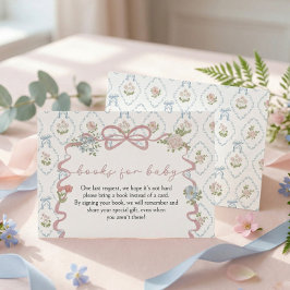 Tarjeta De Recepción Books for Baby Baby in Bloom Baby Shower