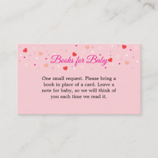 Tarjeta De Recepción Books For Baby Card to Include with Invitations