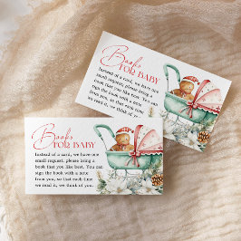 Tarjeta De Recepción Books for Baby Christmas Gingerbread Baby Shower