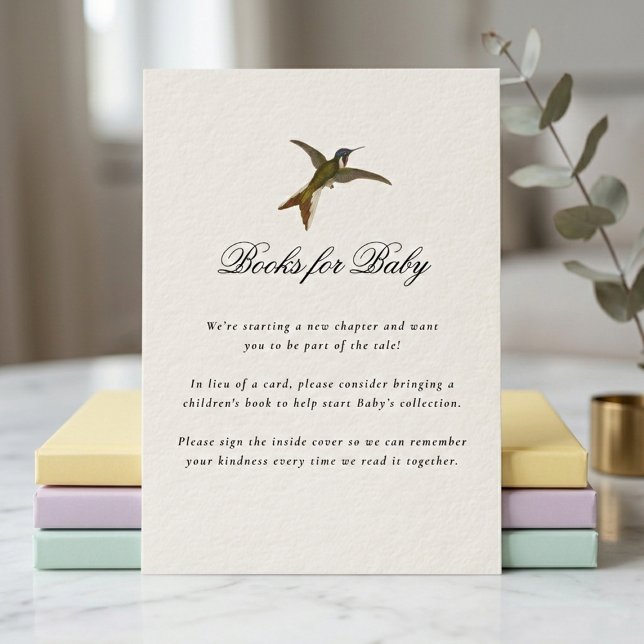 Tarjeta De Recepción Books for Baby Garden Floral Baby Shower Gifts (Subido por el creador)