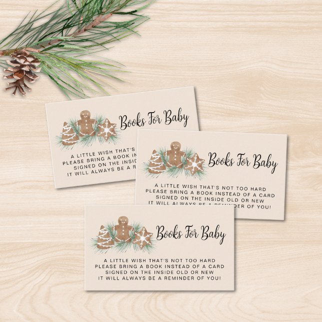 Tarjeta De Recepción Books for Baby Gingerbread Baby Shower (Subido por el creador)