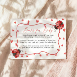 Tarjeta De Recepción Books for Baby ladybug Request Card