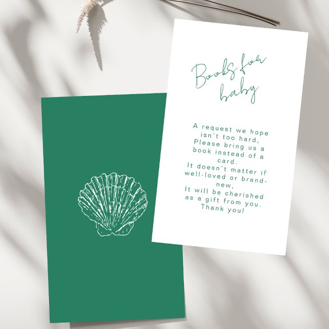 Tarjeta De Recepción Books for Baby Marine Blue Coastal Baby Shower (Subido por el creador)