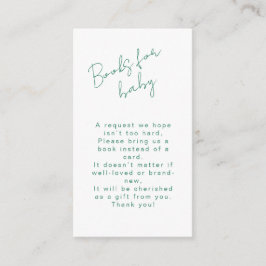 Tarjeta De Recepción Books for Baby Marine Blue Coastal Baby Shower