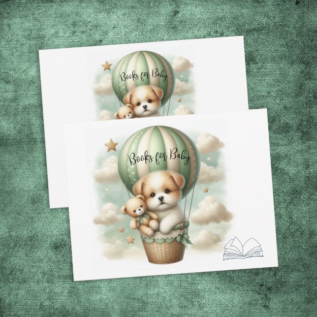 Tarjeta De Recepción Books For Baby Puppy Adventure Hot Air Balloon (Subido por el creador)