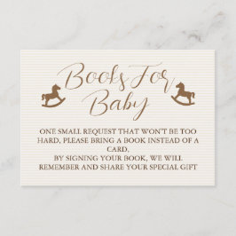 Tarjeta De Recepción Books For Baby Shower Striped 
