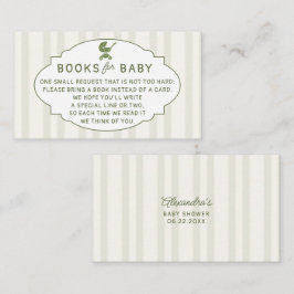 Tarjeta De Recepción Books Insert Coffee Brewing Brunch Baby Shower