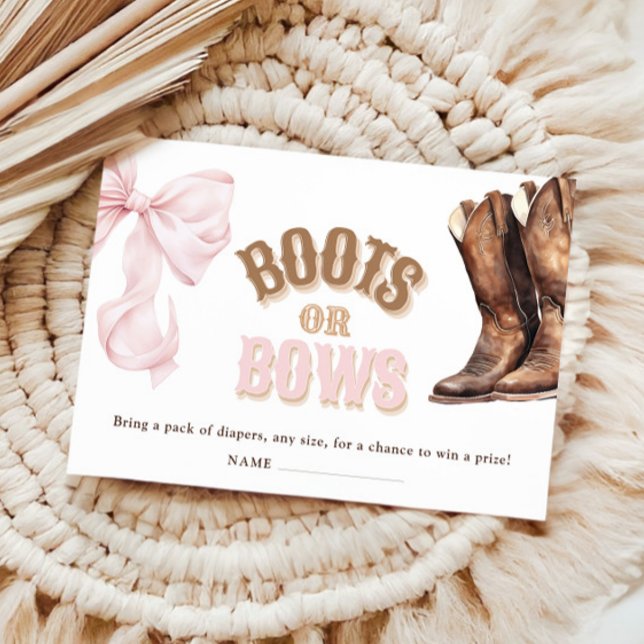 Tarjeta De Recepción Boots o arcos Género Revelan Raffle (Subido por el creador)