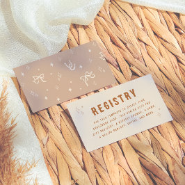 Tarjeta De Recepción Boots y burbuja de la ducha de novias