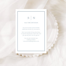 Borde de polvo azul chic | Detalles para invitados