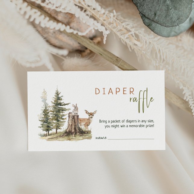 Tarjeta De Recepción Bosque de animales de Woodland Baby Shower Diaper  (Subido por el creador)