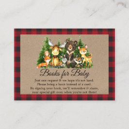 Tarjeta De Recepción Bosque de bosques de bosque de bosques animales li