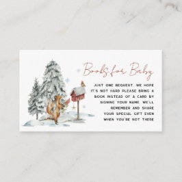 Tarjeta De Recepción Bosque de bosques de invierno | Solicitud de libro