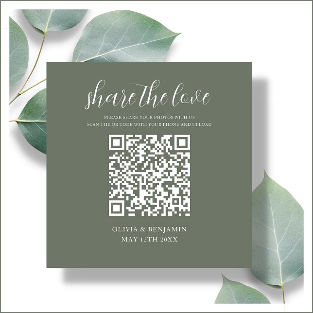 Tarjeta De Recepción Bosque verde | Compartir el código QR de amor (Subido por el creador)