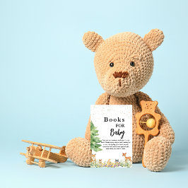 Tarjeta De Recepción Bosques de bosques de bosque de bosques libros de 