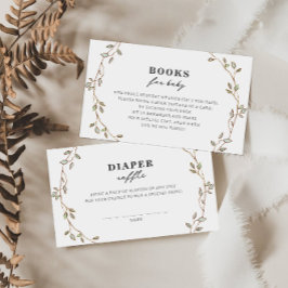 Tarjeta De Recepción Botanical Leaves Book Request Enclosure Card