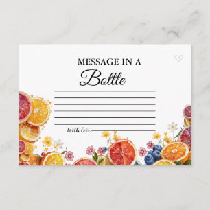 Tarjeta De Recepción Botella de mensaje principal de la congelación de