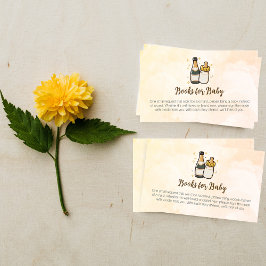 Tarjeta De Recepción Botellas de pin Botellas Baby Shower Libros para b