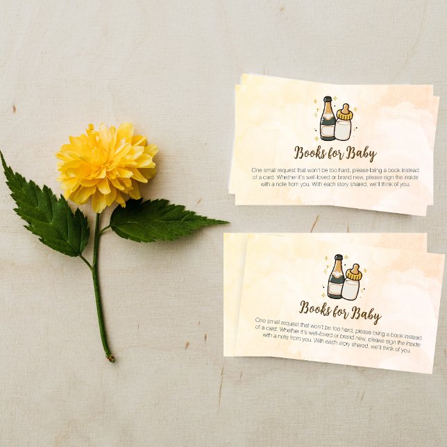 Tarjeta De Recepción Botellas de pin Botellas Baby Shower Libros para b (Subido por el creador)
