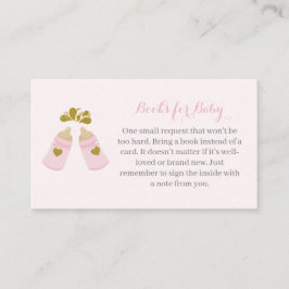 Tarjeta De Recepción Botellas de Poppin Rosa Botellas Boy Chica Ducha