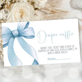 Tarjeta De Recepción Bow Coquette Boy Baby Shower