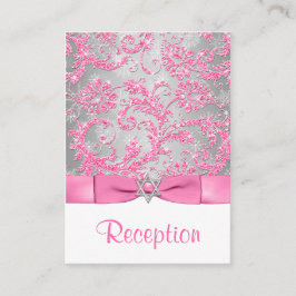 Tarjeta De Recepción Bow IMPRESO - Insertar Bat Mitzvah de invierno