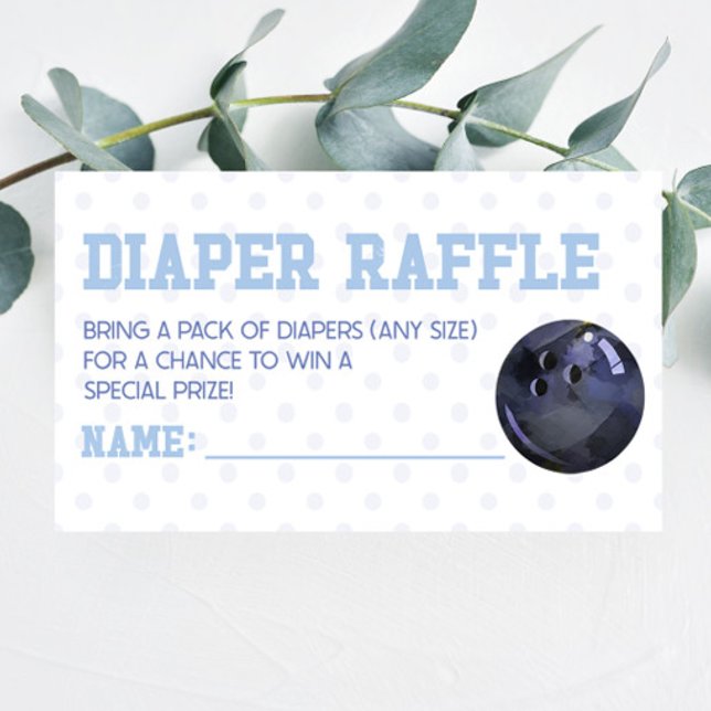 Tarjeta De Recepción Bowling Sports Baby Shower Diaper Raffle (Subido por el creador)