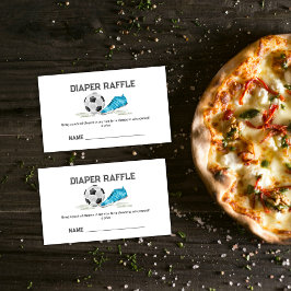 Tarjeta De Recepción Boy All Star Soccer Diaper Raffle Baby Shower