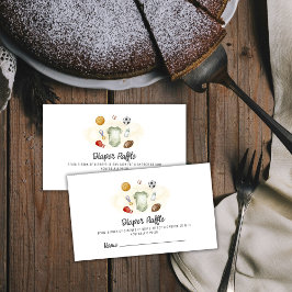 Tarjeta De Recepción Boy All Star Sports Diaper Raffle Baby Shower