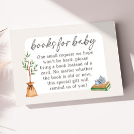 Tarjeta De Recepción Boy Baby Shower Books for Baby Card