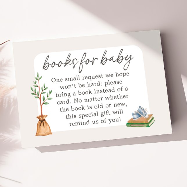 Tarjeta De Recepción Boy Baby Shower Books for Baby Card (Subido por el creador)
