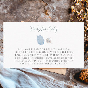 Tarjeta De Recepción Boy Clothes Watercolor Baby Shower Book para bebé