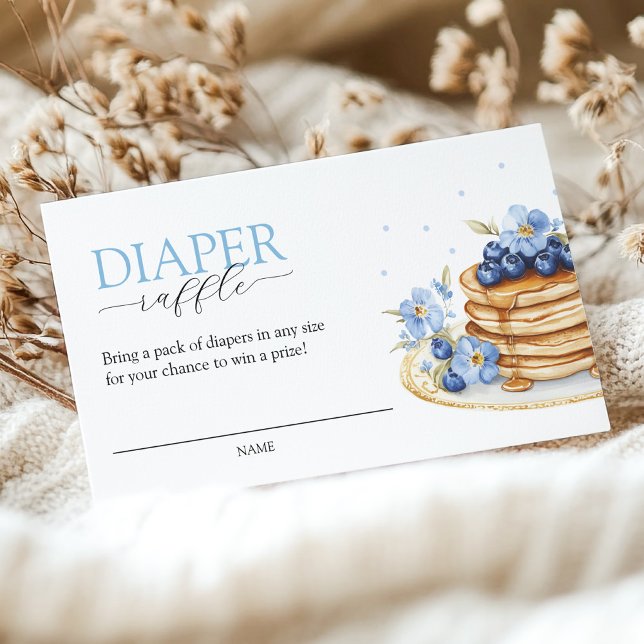 Tarjeta De Recepción Boy Pancake Baby Brunch Diaper Raffle Baby Shower (Subido por el creador)