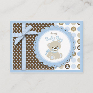 Tarjeta De Recepción Boy Teddy Bear Recordatorio Notecard