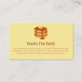 Tarjeta De Recepción Breakfast Brunch Theme Baby Shower Book Request
