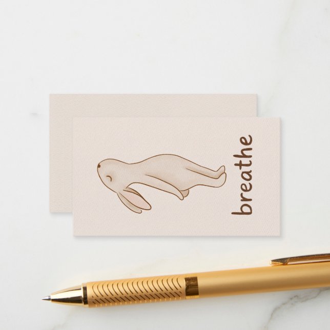 Tarjeta De Recepción Breathe Mini Gift Enclosure Card (Anverso/Reverso In Situ)