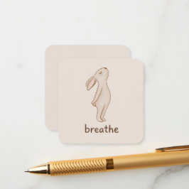 Tarjeta De Recepción Breathe Minimal Bunny Enclosure Card