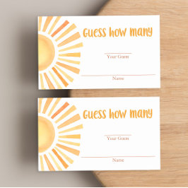 Tarjeta De Recepción Brillo amarillo de sol brillante boho adivina cuán