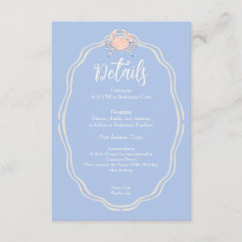 Tarjeta De Recepción brisa marina