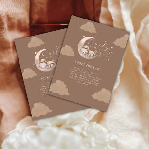 Tarjeta De Recepción Brown Bearly Wait Cub Boys For Baby