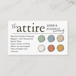 Tarjeta De Recepción Brown The Attire QR Code enclosure Card 